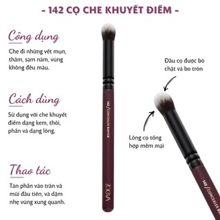 Cọ Trang Điểm Che Khuyết Điểm Đầu Tròn ZOEVA Opulence Vegan Concealer Buffer 142