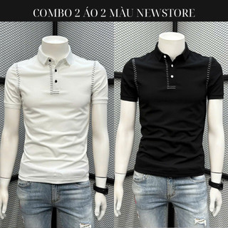  Áo POLO PL-13 BASIC nam ngắn tay thêu logo cao cấp chất vải poly co dãn dày dặn 2 màu trắng đen PL-13 Menswear 