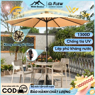 Ô dù sân vườn 2.7M dù gấp gọn che nắng lớn cho sân vườn Ô dù cho sân rộng/quán cà phê có thể nghiêng