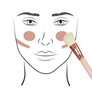 Cọ Trang Điểm Tạo Khối Và Má Hồng Xéo ZOEVA Zoeva Rose Gold Sheer Cheek 127 (Hồng)