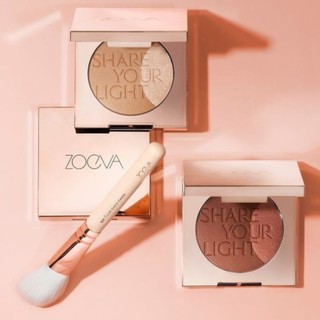 Cọ Trang Điểm Tạo Khối Và Má Hồng Xéo ZOEVA Zoeva Rose Gold Sheer Cheek 127 (Hồng)