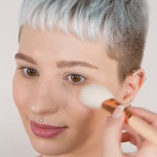 Cọ Trang Điểm Tạo Khối Và Má Hồng Xéo ZOEVA Zoeva Rose Gold Sheer Cheek 127 (Hồng)