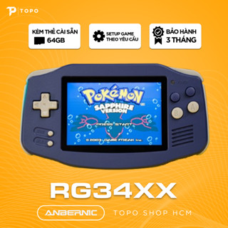  Anbernic RG34XX - Máy chơi game cài sẵn MuOS Việt hóa + kho game hay game Port game Java chọn lọc 