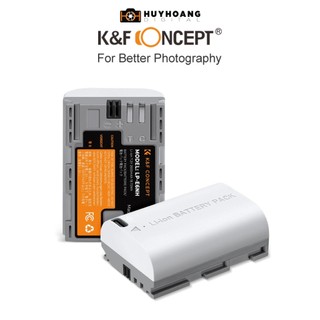 Pin máy ảnh K&F CONCEPT LP-E6 2600mAh Sạc trực tiếp vào pin | KF28.0033S1