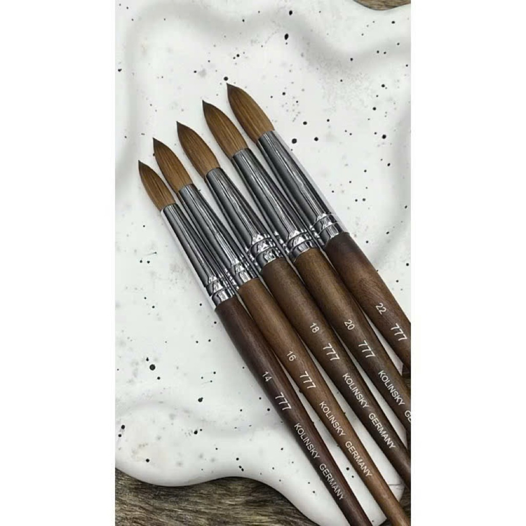 Cọ đắp bột 777 Kolinsky 14/16/18/20/22