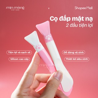 Cọ Silicon Đắp Mặt Nạ, Quét Bột, Cây Chổi Tán Mask Đất Sét Thiết Kế 2 Đầu - HÌNH CHÂN MÈO DỄ THƯƠNG
