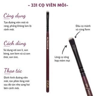 Cọ Trang Điểm Viền Đầu Dẹp Mảnh - Cọ Môi ZOEVA 331 Precision Lip