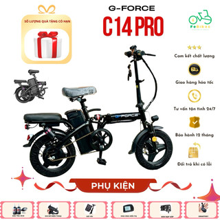  Xe đạp điện trợ lực gấp gọn bỏ cốp tiện lợi G-force C14 Pro 7 giảm sóc tích hợp Smartkey 