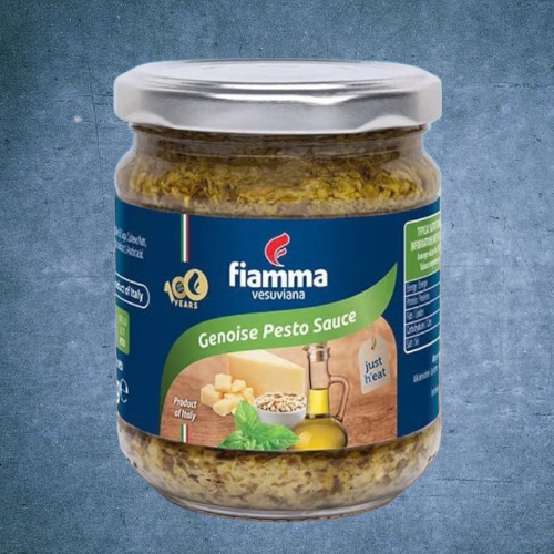 FIAMMA << Lọ TT 180g >> SỐT PESTO RAU HÚNG QUẾ [ITALIA] VESUVIANA Homestyle Genoise Pesto Sauce