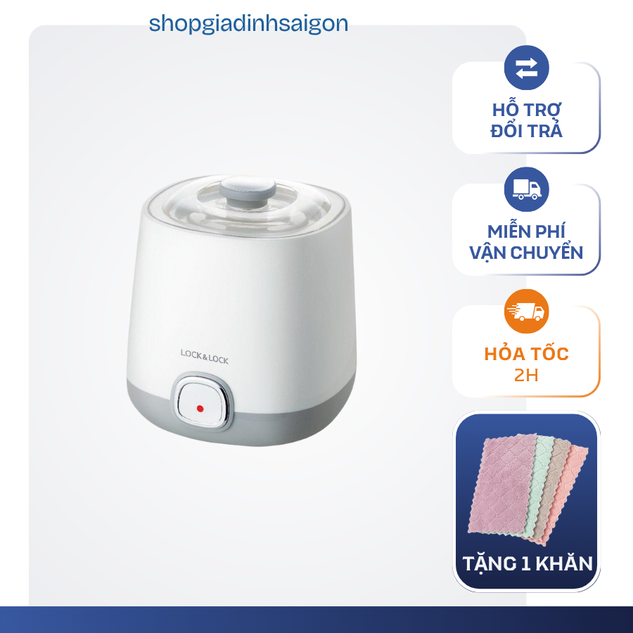 MÁY LÀM SỮA CHUA LOCKNLOCK EJY110SLV (hàng km từ pediasure)