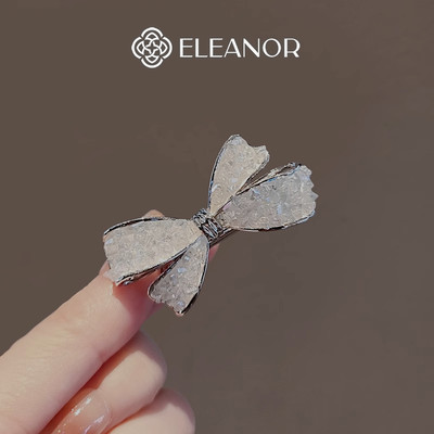 Kẹp tóc nữ Eleanor Accessories hình nơ đính đá lấp lánh phụ kiện tóc kẹp tóc mini 10276