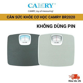 [ KHÔNG DÙNG PIN] Cân cơ học  CAMRY BR2020, cân lò xo bền bỉ tối đa 130kg bề mặt chống trơn trượt