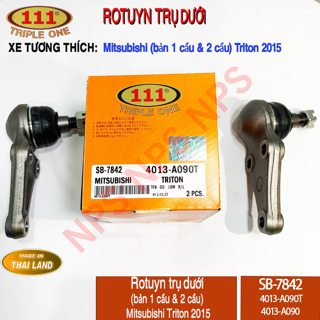 Rotin (Rotuyn) trụ dưới (bản 1 cầu & 2 cầu) Mitsu Triton 15 (Triple One 111) Mã:4013-A090T-4013-A090