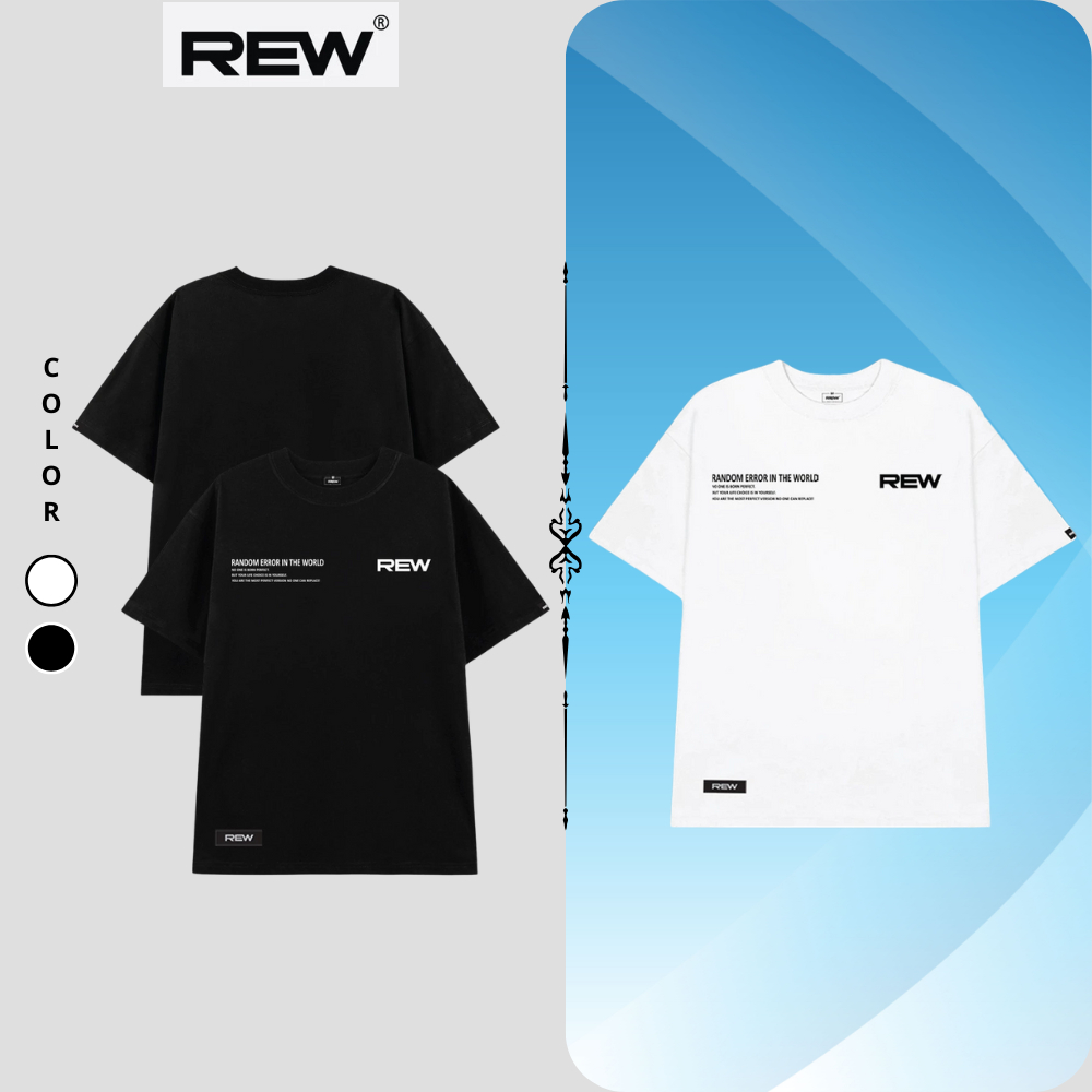 Áo thun REW basic form dáng rộng Unisex TS01