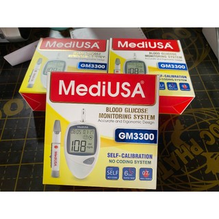 Bộ máy đo đường huyết MediUSA GM3300 (25 que + 25 kim+ bút + máy) ( Bảo hành trọn đời )