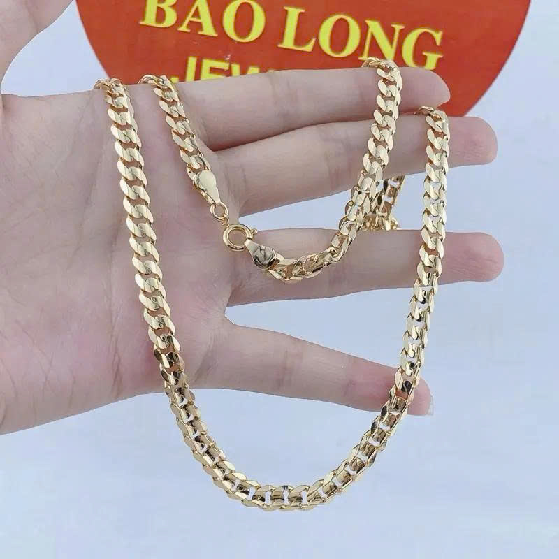 Dây Chuyền Nữ Khuyên Lật Có Kí Hiệu 18k Thiết Kế Sang Trọng, Thanh Lịch