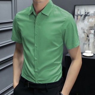 Áo sơ mi, áo sơ mi nam chất lụa mềm mịn form chuẩn thời trang