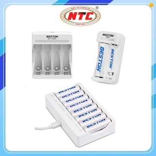 Box sạc nhanh và tự ngắt cho pin 1.2V Ni-MH Beston C9007 2 pin / C9009 4 pin / C9010 8 pin (Trắng) - Nhất Tín Computer