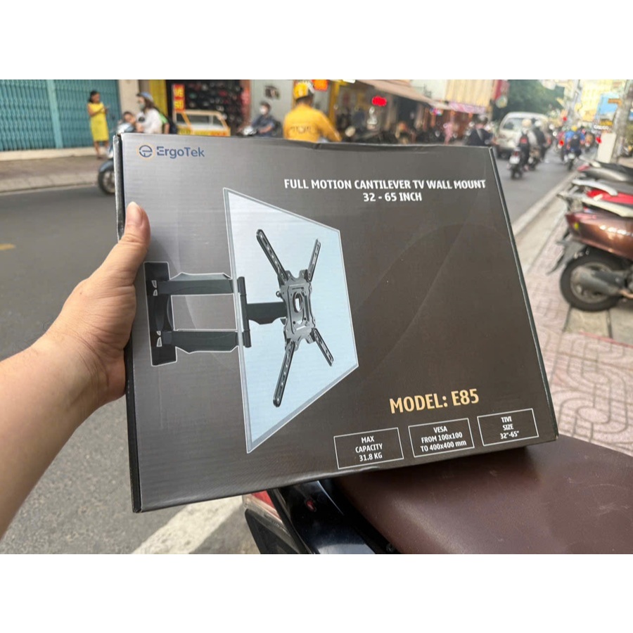 [ErgoTek E85] [32-65 Inch] [Giá treo TV Xoay Đa Năng - Điều Khiển Tivi Linh Hoạt] hàng cao cấp