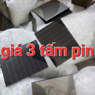3 tấm pin năng lượng mặt trời hiệu suất cao 5v - 7.5v 0.3w mặt kính thường