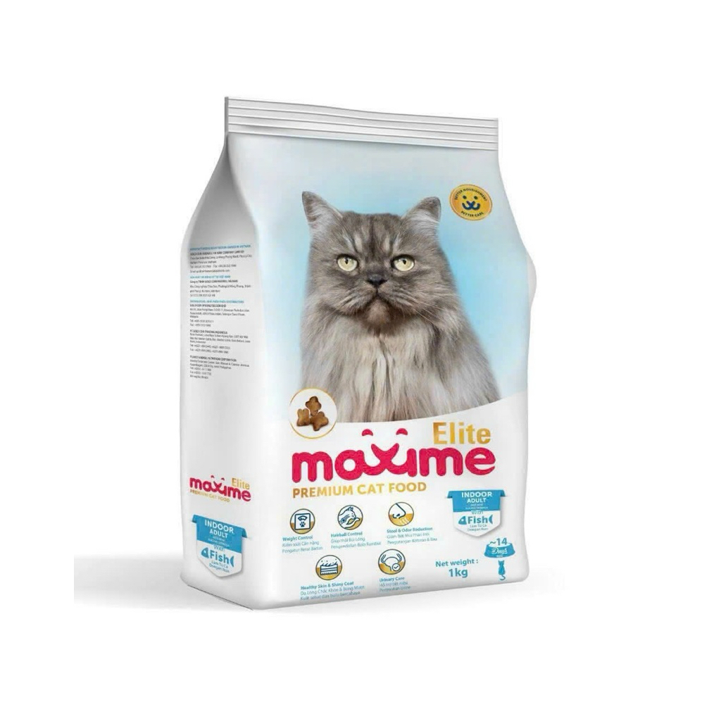 Thức ăn cao cấp dành cho mèo nhà trưởng thành Maxime Elite gói 1kg