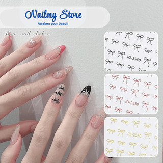  Sticker dán móng sticker nail miếng dán móng tay 3D nail sticker nơ mã nơ rẻ JO-2530 