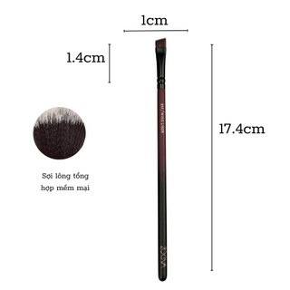 Cọ Trang Điểm Tán Mày Kẻ Mắt ZOEVA Opulence Vegan 317 Wing Liner (Đỏ Đen)