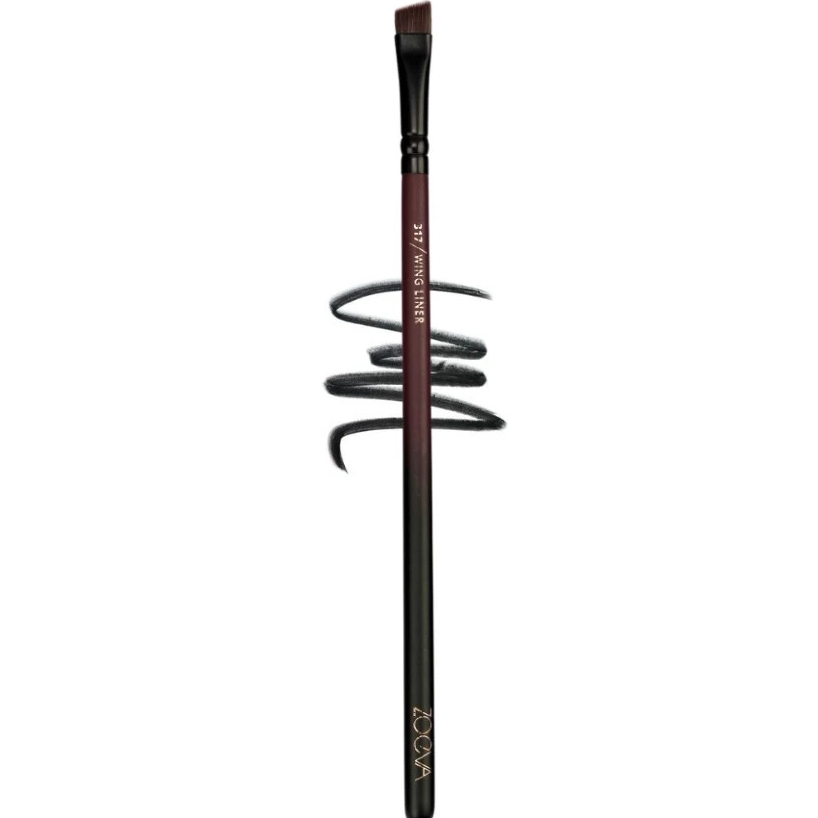 Cọ Trang Điểm Tán Mày Kẻ Mắt ZOEVA Opulence Vegan 317 Wing Liner (Đỏ Đen)