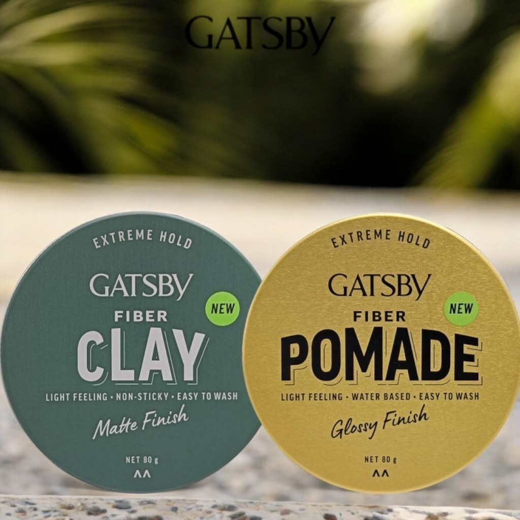 Sáp Vuốt Tóc Nam Giữ Nếp Gatsby Fiber - Sáp Vuốt Tóc Tạo Kiểu Tóc Chính Hãng 80g