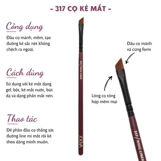 Cọ Trang Điểm Tán Mày Kẻ Mắt ZOEVA Opulence Vegan 317 Wing Liner