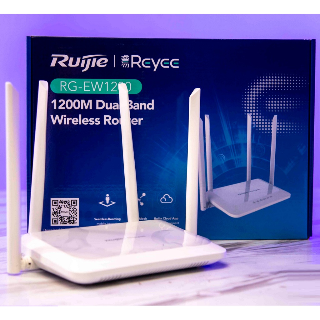 Bộ Phát WiFi Router Ruijie RG-EW1200 Băng Tần Kép Chuẩn AC1200Mbps