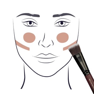 Cọ khối kem - tán nền Zoeva - 109 Face Paint Vegan