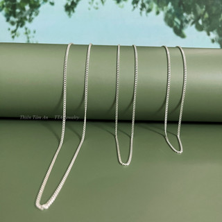 Dây chuyền bạc ta Xích nhuyễn 35cm 40cm 45cm dành cho bé gái và người lớn - TTA.DC047