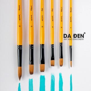 [DA ĐEN] Bộ 6 Cọ Vẽ Mont Marte BMHS0017