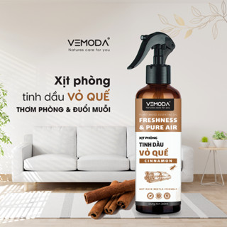  Xịt phòng tinh dầu Vỏ Quế Vemoda - giúp hỗ trợ xua đuổi kiến ba khoang đuổi muỗi côn trùng khử mùi thơm phòng 