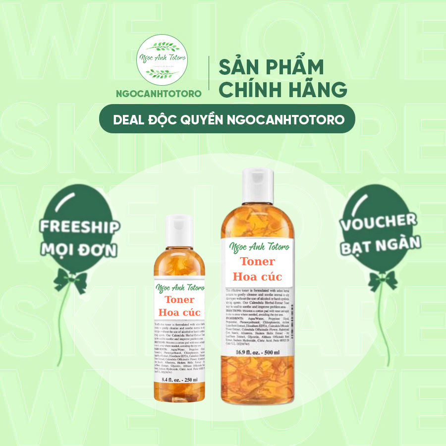 Toner K Calendula hoa cúc giúp cân bằng dịu nhẹ cho mọi loại da