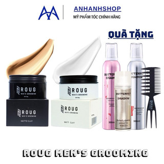 Sáp Vuốt Tóc Roug Men’s Grooming kèm quà tặng - dành cho mọi loại tóc và chất tóc giữ nếp 10-12 tiếng