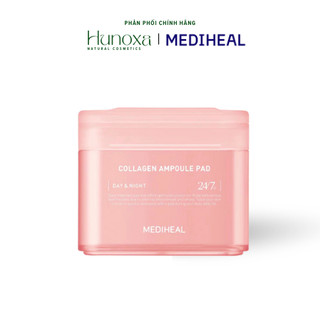 Toner pad Hồng Mediheal, hộp 100 miếng pad tẩy da chết cấp ẩm và làm dịu da cho làn da mịn màng rạng rỡ - HUNOXA
