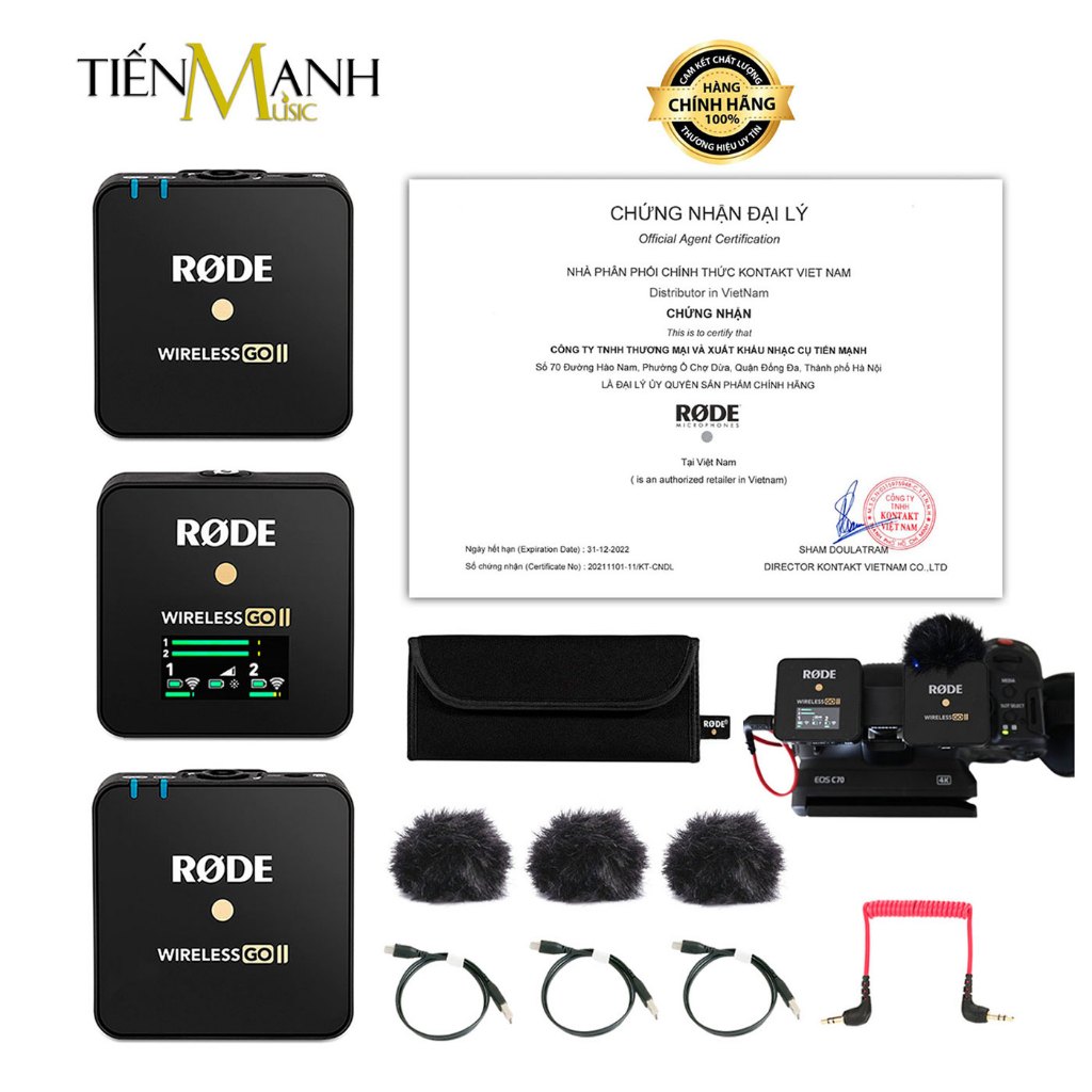   Chính Hãng  Micro Rode Wireless 1 Phát 2 Phát 1 Thu Go II Go III Và Single Mic Go 2 Go 3 Không Dây Ghi Âm Livestream 
