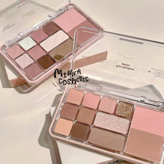   GOGOTALES  Bảng phấn mắt má tạo khối 12 ô 4 in 1 GOGO TALES Heart Racing nhũ sáng mịn GT724 14.6g 