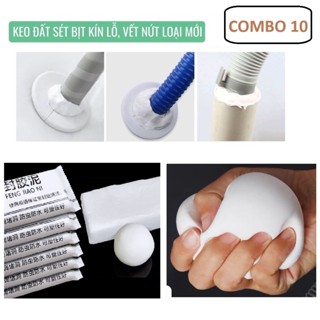   Combo10  Xi măng dẻo bịt lỗ điều hoà đường ống nước 