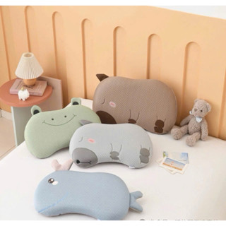 Gối CAO SU BĂNG LẠNH Bodecor hình thú bụng mèo ngộ nghĩnh dễ thương cho bé mát lạnh mềm mịn