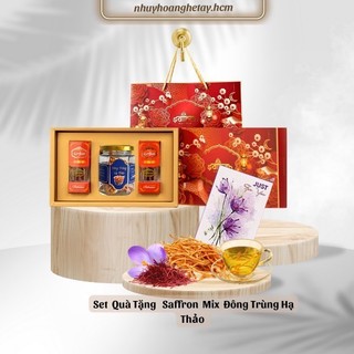 Bộ quà tặng TRUNG THU  Saffron Bahraman 2gr kèm trà hoa cúc 8gr