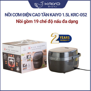 Nồi cơm điện cao tần Kaiyo 1.5L KRC-052 nấu cơm và đa dạng món ăn chuẩn ngon - Ebearhome