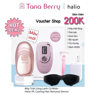 [GIÁ HỦY DIỆT] Máy Triệt Lông Băng Lạnh Trẻ Hoá Da Halio IPL Cooling Hair Removal Device - Hàng chính hãng