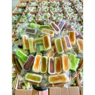  Bánh pía xà lam trứng muối mix 4 vị túi 500g 