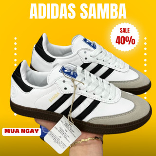 Giày adidas samba nam nữ bản cao cấp, Giày samba sneaker thể thao đế cao su nguyên khối đủ size 36-44 full box