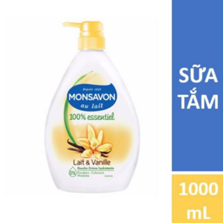  Sữa tắm Monsavon chiết xuất sữa và hoa Vani chai 1L 