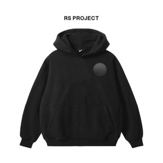 Áo Hoodie Boxy Đen ROSS STUDIO Nỉ Chân Cua 440gsm - R IC HOODIE BLACK