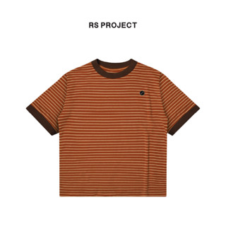 Áo Thun Sọc Nữ ROSS STUDIO Đỏ Gạch 250gsm Logo Kim Loại - R IC BRICK RED